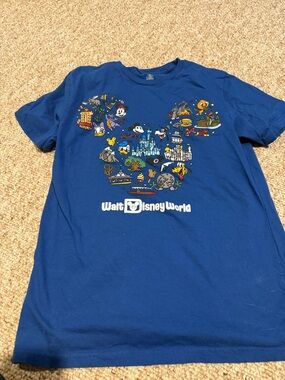 Disney Blue Walt Disney World Graphic Short Sleeve Tee